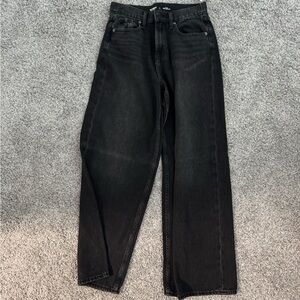 Old Navy High-Waisted Baggy Wide-Leg Jeans (Size 2- NEW W/ TAGS) in black